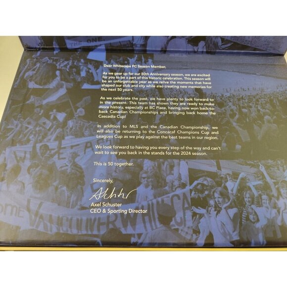 Vancouver Whitecaps 50th Anniversary Box Set Souvenir Ticket Scarf & Magnet 2024 - Picture 7 of 16